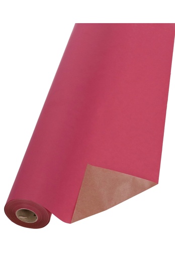 [K1060115] Bio Kraftpapier Bruin Kraft Fuchsia 70cm x 50meter 65gram