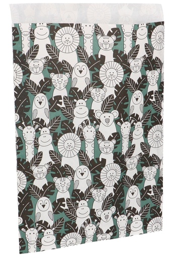 [K1071247] Kadozakjes Animals In The Forest Groot Groen 21x30cm 100stuks