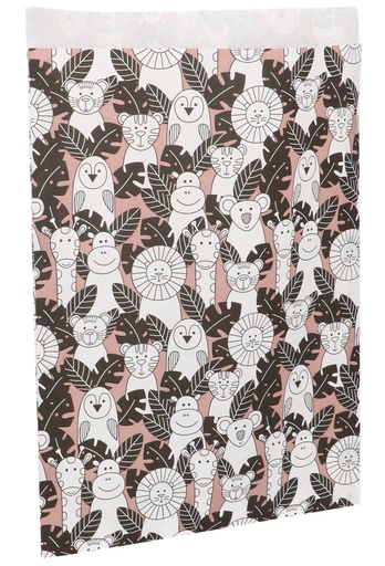 [K1070375] Kadozakjes Animals In The Forest Groot Oud Roze 21x30cm 100stuks