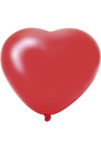 [K178019] Ballonnen Hart Rood 30cm Latex 50stuks