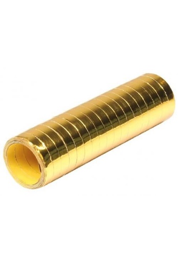 [K178022] Confetti op rol Goud Metallic 18rolletjes totaal 4meter