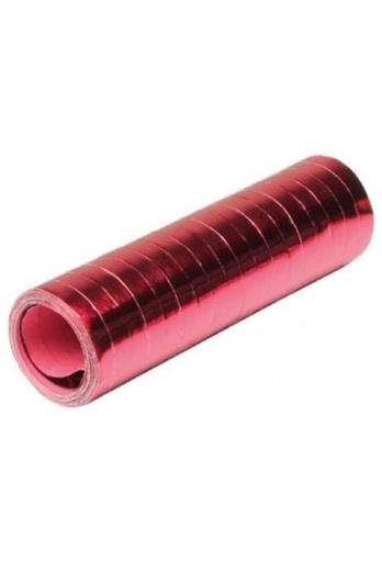 [K178024] Confetti op rol Rood Metallic 18rolletjes totaal 4meter