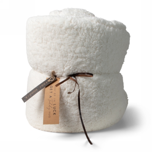 [1681354] Jens Living Teddy Hoodie Wit 110x110x130cm 1stuks