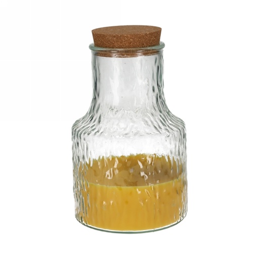 [1681977] Jens Living Kaars Vaas Citronella 13.2x13.2x20.7cm 1stuks