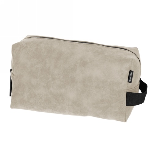 [1681646] Norlander Nubuck Toilettas Taupe 28x14.5x15cm 1stuks