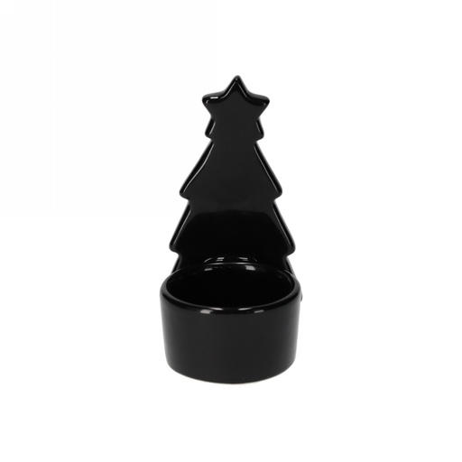 [1681764] Jens Living Theelichthouder Boom Zwart 6x6.5x11cm 1stuks