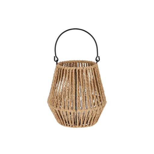 [1681774] Jens Living Lantaarn Jacky Naturel Small 19x19x12.5cm 1stuks