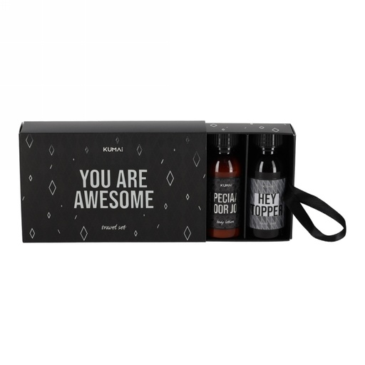 [1681991] Kumai Travelset You are Awesome 40ml 3x3x8cm 1stuks