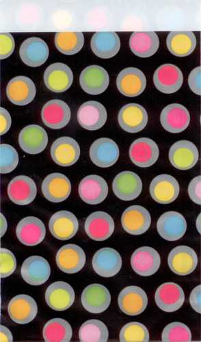 [K1070365] Kadozakjes Black Colour Dots 12x19cm 200stuks