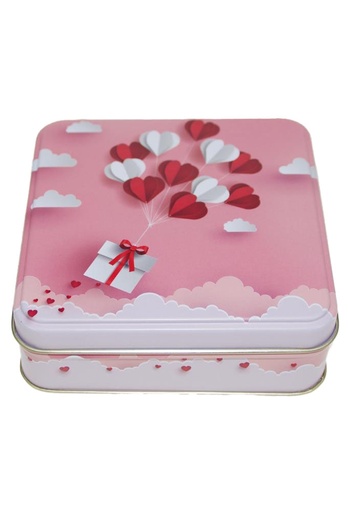 [1630500] Blikken Hartjes 10.7x10.7x3.2cm 12stuks