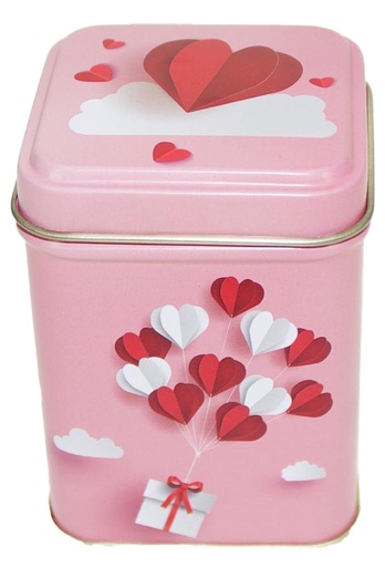 [1630503] Blikken Hartjes 4.3x4.3x6cm 24stuks