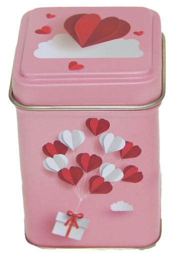 [1630504] Blikken Hartjes 6x6x8cm 24stuks