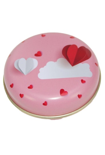 [1630505] Blikken Hartjes doorsnee 7.6x3cm 36stuks