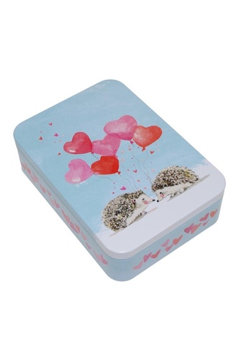 [1630510] Blikken Hartjes Hartjes Ballonen 14.2x10.1x3.1cm 12stuks