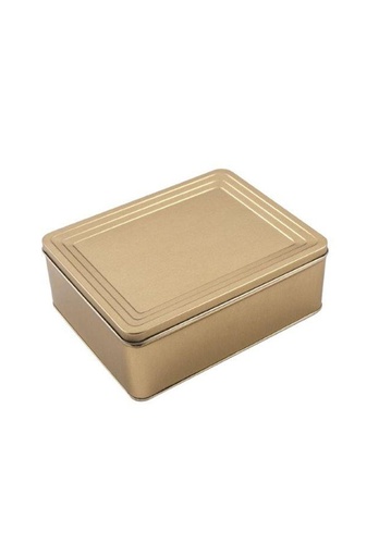 [1630526] Blikken Gold Mat 19.5x15.3x7cm 6stuks