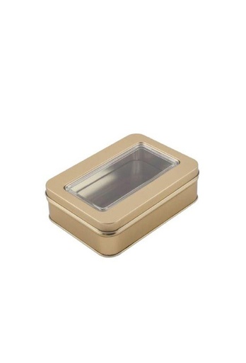[1630527] Blikken Gold Mat 14.2x10.2x4cm 12stuks