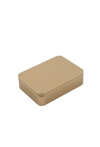 [1630529] Blikken Gold Mat 14.2x10.1x3.1cm 12stuks