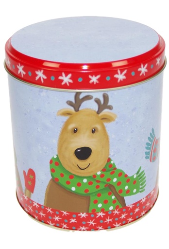 [1630543] Blikken Xmas Rendier doorsnee 11x12cm 6stuks