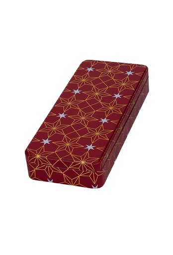 [1630563] Blikken Stars Red 23.8x10.2x4cm 6stuks