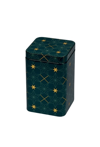 [1630567] Blikken Starss Groen 7.2x7.2x9.8cm 12stuks