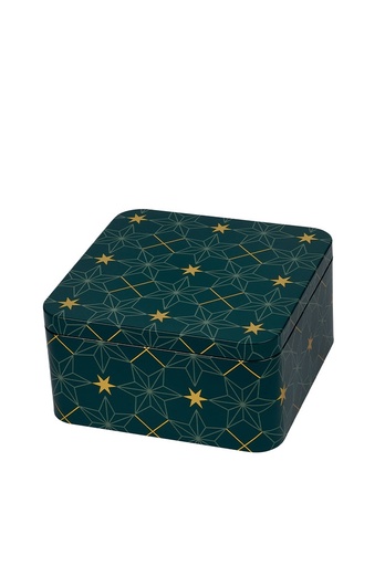 [1630569] Blikken Starss Groen 15x15x7.5cm 6stuks