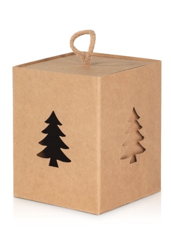 [1272198] Kadodoos Naturel Tree Venster Kubus 300gram 10x10x12cm 25stuks