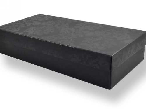[1450143] Geschenkdoos 10.7x21.7x4.5cm Ivo Baroc Zwart 50stuks