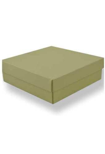 [1450102] Geschenkdoos 12.5x12.5x4cm Bert Metallic Limoen 50stuks