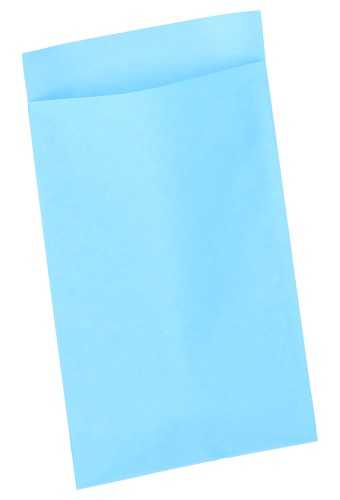 [K1070038] Kadozakjes Kraft Aqua Blauw 17x25cm 200stuks geschenkverpakking