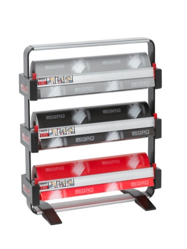 [10491530-50CM] Papierrolhouder Trio 3x15.5 53x15.5x7.5+50 cm + mes + voet