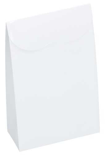 [K1270431] Kadozakje Java Met Sluiting Sacchet Glans Wit 11.5x5.5x18cm 10 stuks