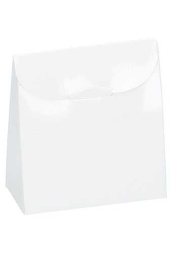 [K1270432] Kadozakje Java Met Sluiting Sacchet Glans Wit 7x3.5x8cm 10stuks