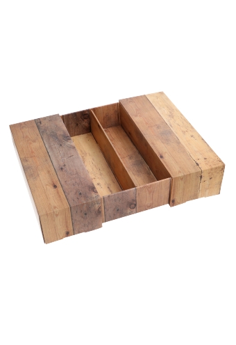 [1170265] Luxe Wijndozen 2-Fles Hout 32.5x17x7.8cm 10stuks
