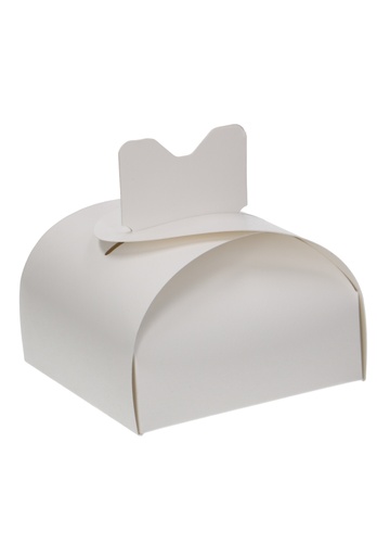 [K1270158] Kadodoos Merano Parelmoer Wit 9x9x5cm 250gr 25stuks