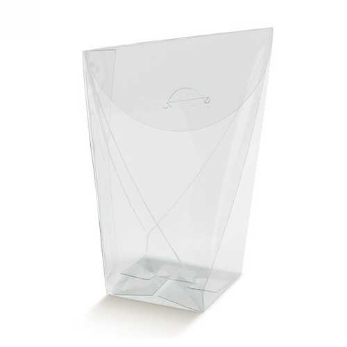 [K1270485] Transparant Kadodoosje Bag Klein 6x6x14cm 10stuks