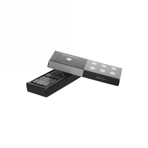 [1682003] Jens Living Domino Zwart 20.5x6.8x2.8cm 1stuks