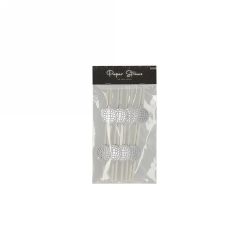 [1682024] Jens Living Papieren Rietjes Disco set van 8stuks 3x0.6x19.7cm 1stuks