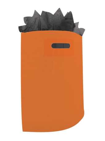[1120174] Plastic draagtassen Uni Oranje 45x4x50+2cm 50 mic 400 stuks