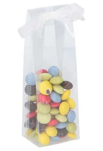 [K1110188] Kadotasje Rimella Met Organza Lint Wit 180my 5x4x15cm 25stuks