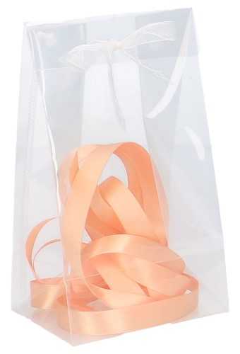 [K1110189] Kadotasje Rimella Met Wit Organza Lintje 180my 10x7x17cm 25stuks