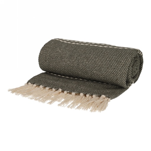 [1681723] Jens Living Recycled Cotton Plaid Juul Groen 130x180x0.3cm 1stuks