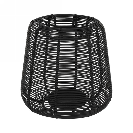 [1681778] Jens Living Lantaarn Sil Zwart Small 16x16x19cm 1stuks