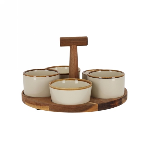 [1681836] Jens Living Bits & Bites Bo Groot Beige 22.5x22.5x12cm 1stuks