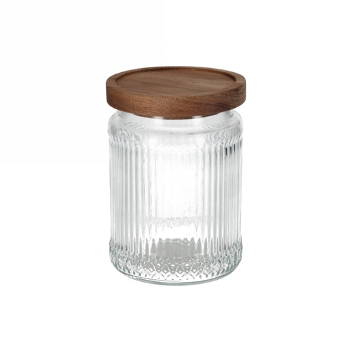 [1681889] Jens Living Voorraadpot Ribbel Small 10x10x14cm 1stuks