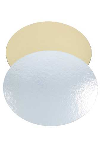 [K1240020] Kartonnen Bodem Doorsnee 16cm Goud & Zilver 100stuks