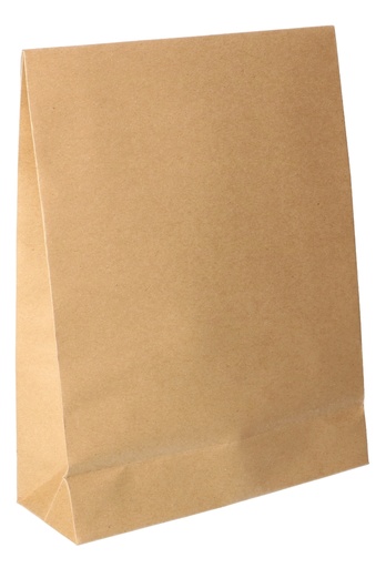 [K1070237] Luxe Kadozakjes Fabro Kraft Met Plakstrip 22x8x29cm 10stuks