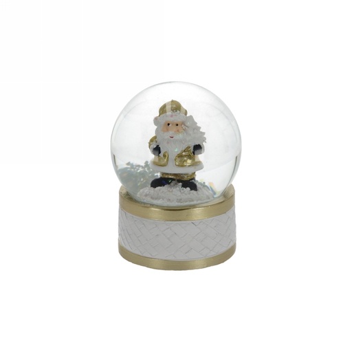 [1681963] Jens Living Led Sneeuwbol Kerstman 6.5x6.5x8.5cm 1stuks