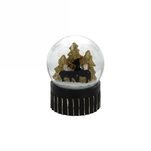 [1681964] Jens Living Led Sneeuwbol Rendier 6.5x6.5x8.5cm 1stuks