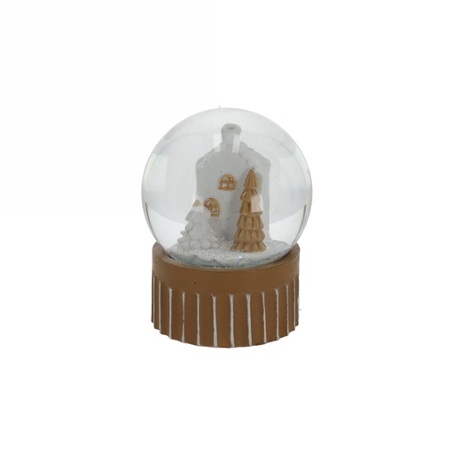 [1681965] Jens Living Led Sneeuwbol Grachtenpand 6.5x6.5x8.5cm 1stuks