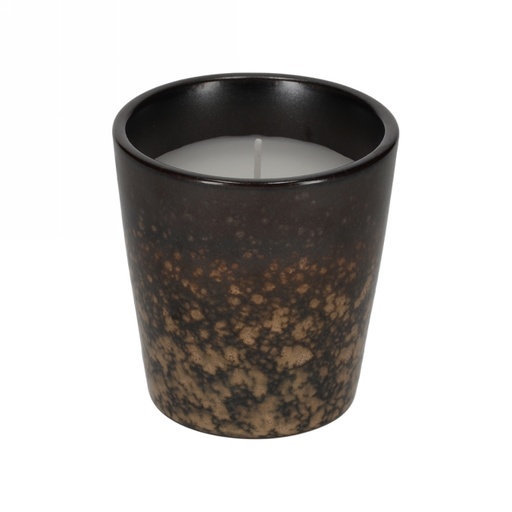 [1681978] Jens Living Mok Kaars Bruin 7.8x7.8x8cm 1stuks